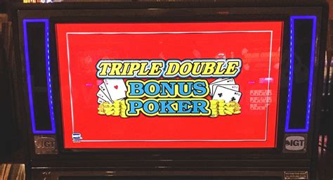 double double bonus poker triple play